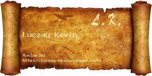 Luczay Kevin névjegykártya